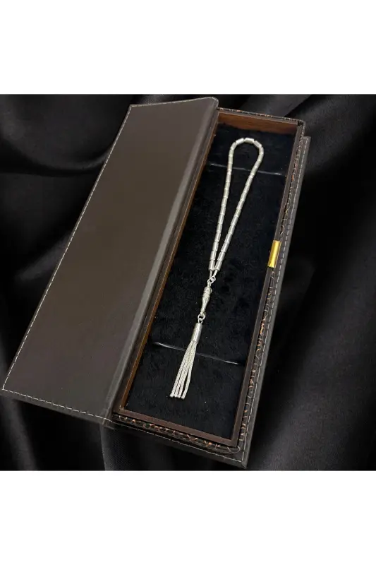 Чётки цельносеребряные, огранённые 925 пробы - 4