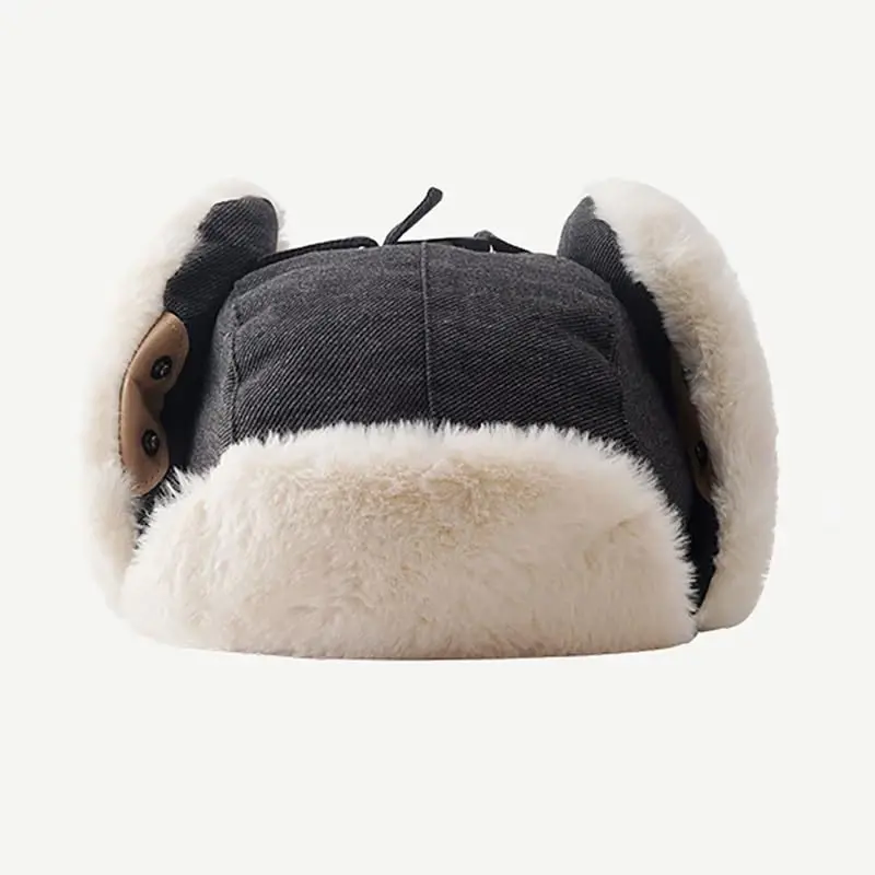 ASWER Trapper Warm Russian Trooper Hat Winter Skiing Cap Women Men Windproof - 2