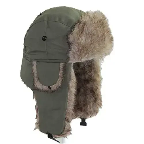 ASWER Trapper Warm Russian Trooper Hat Winter Skiing Cap Women Men Windproof 