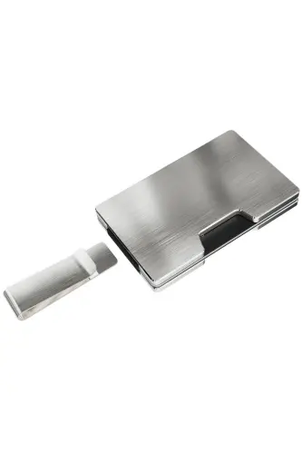 Cardx - Detroit - Yeni Nesil Metal Cüzdan & Kartlık - Rfid, Çıkarılabilir Klips (GÜMÜŞ) - Metal Gri - 4