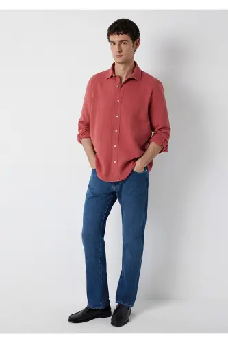 Kırmızı Gömlek Regular Fit / Normal Kesim 0211518-71100 - Kırmızı - MAVI (1)
