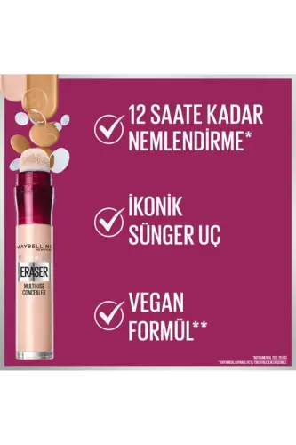 New York Concealer - Instant Age Eraser Concealer 08 Buff 3600531465193 - 08 Buff - MAYBELLINE NEW YORK (1)