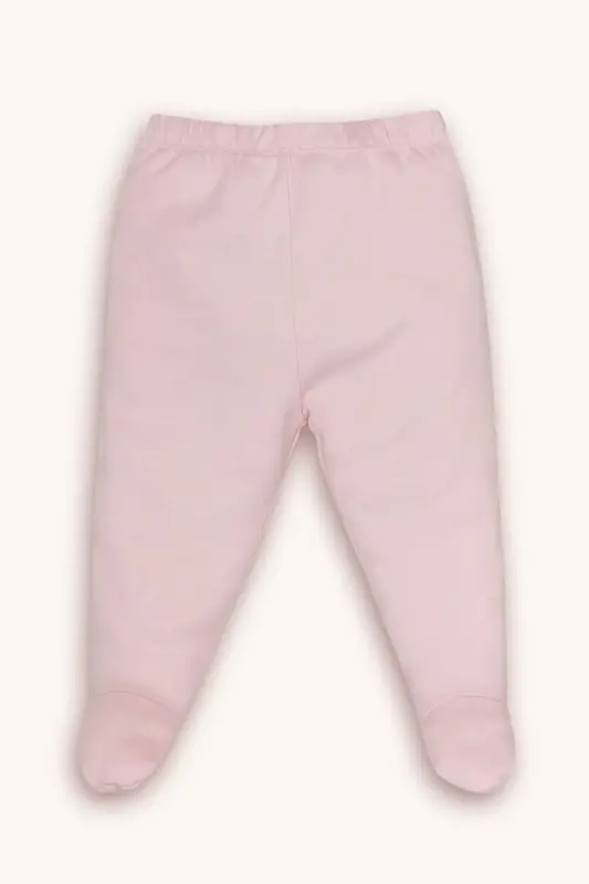 Desenli Şapkalı Çıtçıtlı Üst Ve Pantolon 3lü Takım - pembe - 3