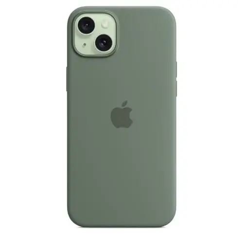 Чехол Apple iPhone 15 Plus Silicone Case с MagSafe, цвет кипарис - 3