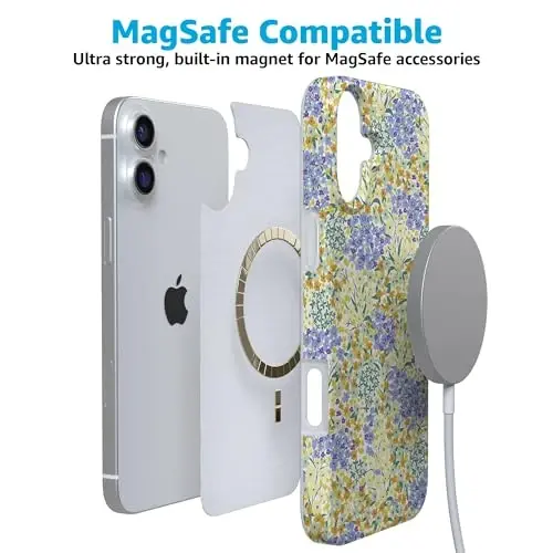 Чехол Casely для iPhone 16 | Dream Garden | Cottagecore | Совместимость с MagSafe | Классический ультратонкий дизайн - 4