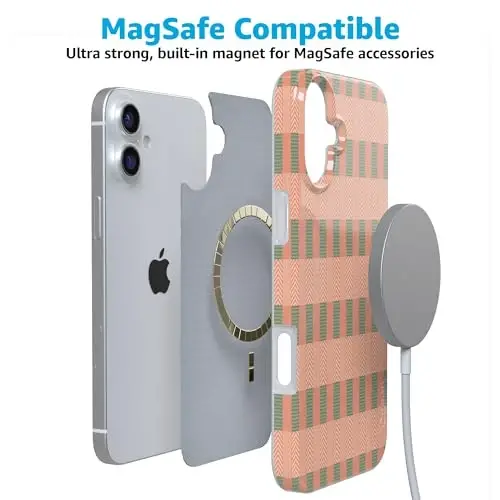Чехол Casely для iPhone 16 | Grand Cabana | Palm Beach | Совместимость с MagSafe | Классический ультратонкий дизайн - 4