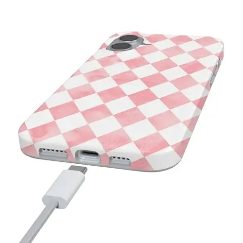 Чехол Casely для iPhone 16 | Queen of Diamonds | Розовая акварель | Совместимость с MagSafe | Классический ультратонкий дизайн - 6