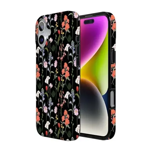 Чехол Casely для iPhone 16 | Secret Garden | Mixed Floral | Совместимо с MagSafe | Классический ультратонкий дизайн - 3