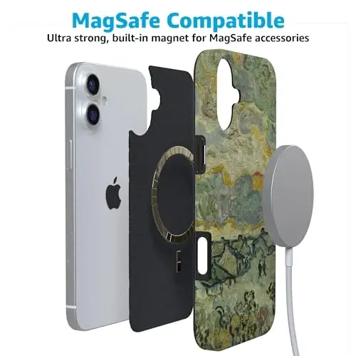 Чехол Casely для iPhone 16 | Ван Гог | Воспоминания о Винсенте | Совместимость с MagSafe | Классический ультратонкий дизайн - 4