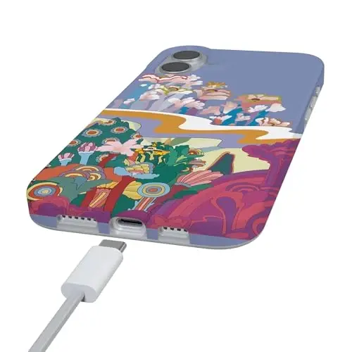 Чехол для iPhone 16 Casely | Beneath The Waves | Желтая подводная лодка The Beatles | Совместимость с MagSafe | Классический ультратонкий дизайн - 5