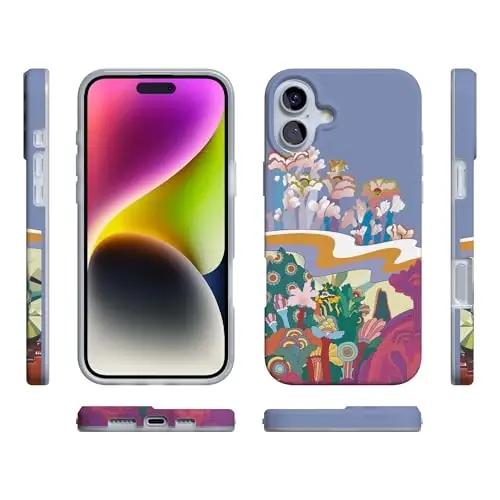 Чехол для iPhone 16 Casely | Beneath The Waves | Желтая подводная лодка The Beatles | Совместимость с MagSafe | Классический ультратонкий дизайн - 6