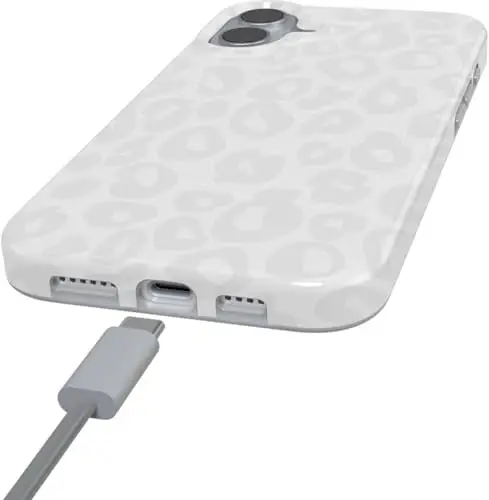 Чехол для iPhone 16 Casely | Into The Wild | White Snow Leopard | Совместимость с MagSafe | Классический ультратонкий дизайн - 2