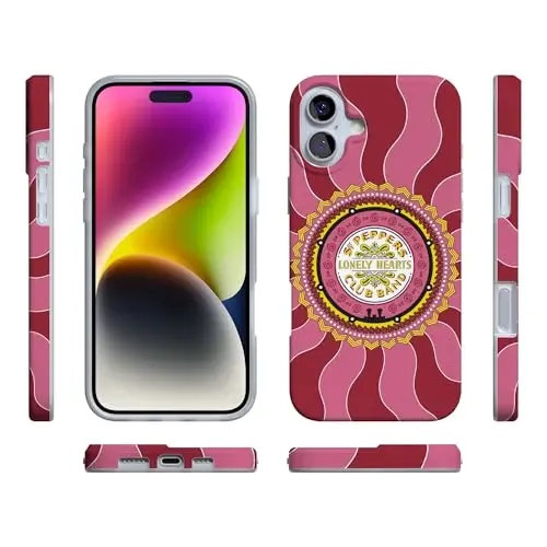Чехол для iPhone 16 Casely | Lonely Hearts Club | The Beatles SGT. Pepper's | Совместимость с MagSafe | Классический ультратонкий дизайн - 6