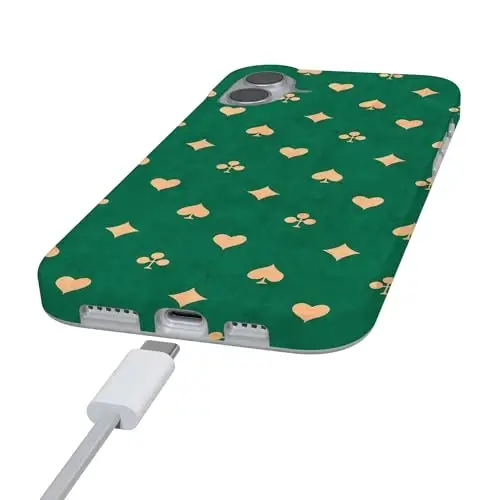 Чехол для iPhone 16 Casely | Royal Flush | French Deck | Совместимость с MagSafe | Классический ультратонкий дизайн - 5