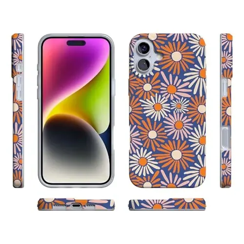 Чехол для iPhone 16 Casely | Spring Forward | Daisy Floral | Совместимость с MagSafe | Классический ультратонкий дизайн - 6