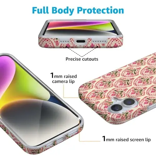 Чехол для iPhone 16 Casely | Tulip Tapestry | Jenna Palek x Casely | Совместимость с MagSafe | Классический ультратонкий дизайн - 2