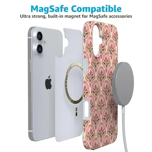 Чехол для iPhone 16 Casely | Tulip Tapestry | Jenna Palek x Casely | Совместимость с MagSafe | Классический ультратонкий дизайн - 4