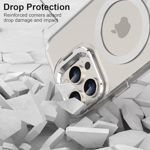 Чехол для iPhone 16 Pro Max с магнитной подставкой & защитным стеклом - 5