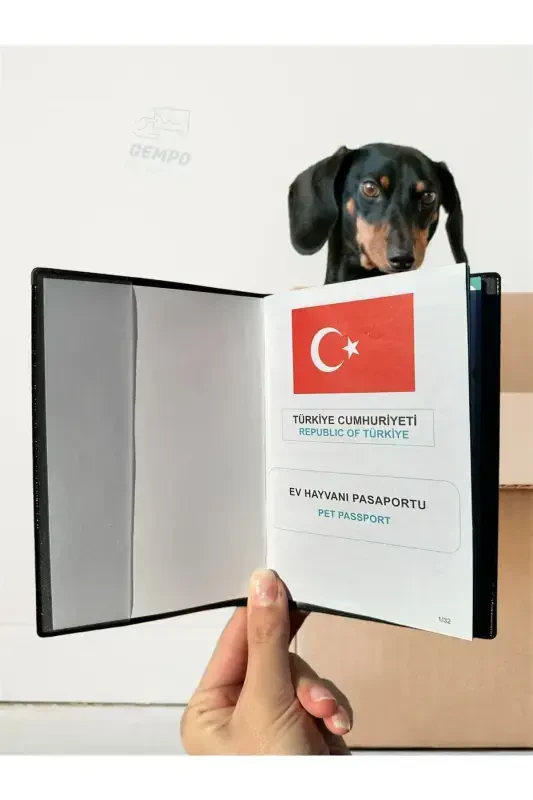 Чехол для ПЭТ паспорта Водонепроницаемый чехол для паспорта домашнего животного - Черный - 1