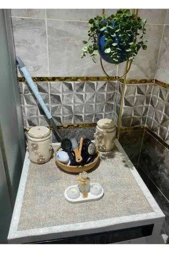 Чехол для стиральной и сушильной машин, защитная подкладка, водонепроницаемый коврик, нескользящий, моющийся - GETCARPET (1)