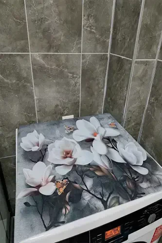 Чехол для стиральной машины Сушилка Защитный коврик Непромокаемый Нескользящий Моющийся Dsn-09-Рисунок - 7