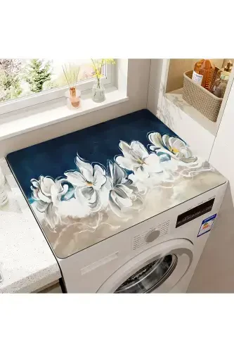 Чехол для стиральной машины Сушилка Защитный коврик Водонепроницаемый Нескользящий Моющийся Dsn-10-Рисунок - 2