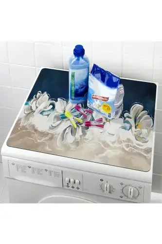 Чехол для стиральной машины Сушилка Защитный коврик Водонепроницаемый Нескользящий Моющийся Dsn-10-Рисунок - 3