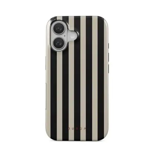 Чехол для телефона BURGA Unisex для iPhone 16 – Двухслойный гибридный дизайн с амортизирующим ТПУ и прочным внешним видом, устойчивым к царапинам покрытием и приподнятым краем рамки для защиты экрана и повседневного использования - BURGA