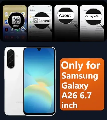 Чехол для телефона FNTCASE для Galaxy A26 5G: Матовый полупрозрачный магнитный чехол для защиты от падений военного класса — тонкий, прочный, ударопрочный защитный чехол для Samsung A26 — светло-голубой - 2