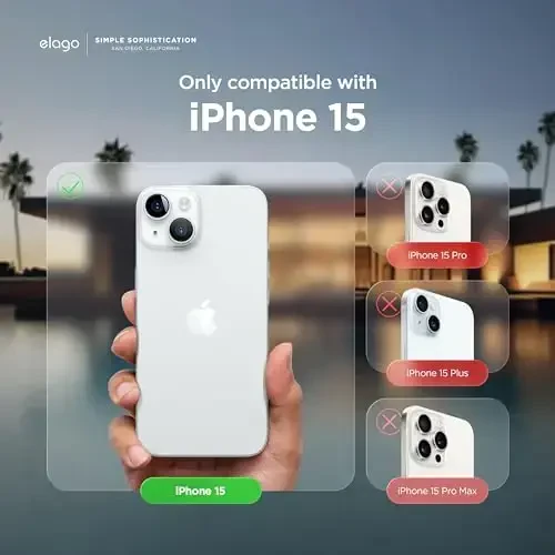 Чехол elago для iPhone 15, жидкий силикон, защита корпуса, противоударный, тонкий, анти-царапины, мягкая микрофибра, 6.1 дюйма (пастельно-зеленый) - 2
