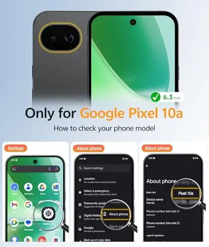 Чехол FNTCASE для Google Pixel 10a: [Совместимо с Magsafe] Полупрозрачные матовые чехлы с [защитным стеклом] Ударопрочный магнитный защитный чехол военного класса для Pixel 10A — зеленый - FNTCASE (1)