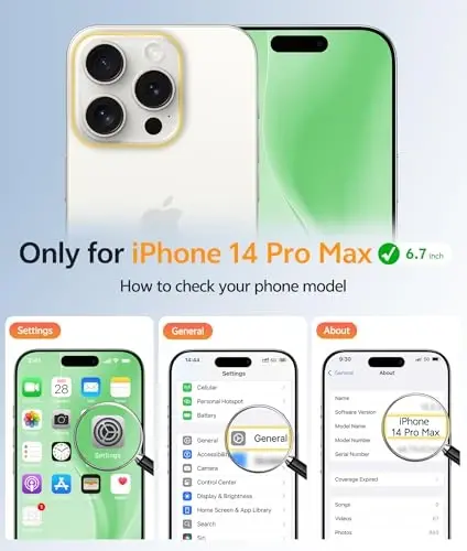 Чехол FNTCASE для iPhone 14 Pro Max: [Совместимо с Magsafe] Полупрозрачный матовый чехол с [полной защитой камеры] [защитной пленкой] Ударопрочный защитный чехол военного класса - зеленый - 2