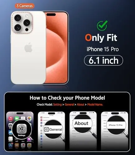 Чехол FNTCASE для iPhone 15 Pro: Матовый магнитный чехол с защитной пленкой для экрана, совместимый с Magsafe, тонкий, устойчивый к пожелтению, прочный, ударопрочный, полупрозрачный защитный чехол (C-Orange) - 2