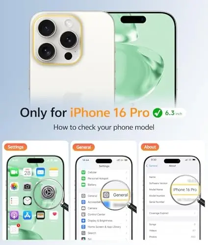 Чехол FNTCASE для iPhone 16 Pro: [Совместим с Magsafe] Полупрозрачный матовый чехол с [полной защитой камеры] [защитным стеклом] Ударопрочный защитный чехол военного класса — Light Moss - FNTCASE (1)