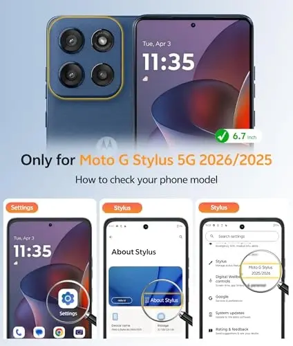 Чехол FNTCASE для Moto G Stylus 5G 2026: Чехол для Motorola G Stylus 2025 [Совместим с Magsafe] Полупрозрачные матовые чехлы с [Защитным экраном] Ударопрочный защитный чехол для телефона военного класса - FNTCASE (1)