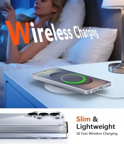Чехол FNTCASE для Samsung Galaxy S25 Ultra: армейская защита от падений, не желтеющий прозрачный баумер (прозрачный) - 5