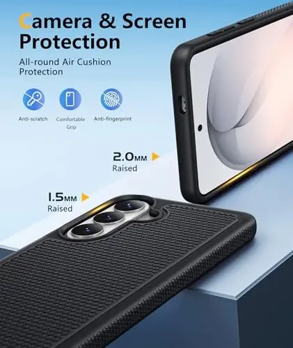 Чехол FNTCASE для Samsung Galaxy S26: [Совместимо с Magsafe] [Магнитный чехол для телефона с защитным экраном] Военная защита от падений, противоскользящий, защита от отпечатков пальцев, двухслойный противоударный (магнитный) 