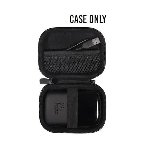 Чехол GETGEAR для портативного зарядного устройства INIU, малый 10000 мАч Power Bank USB C вход/выход 22,5 Вт быстрая зарядка (черный) - 3