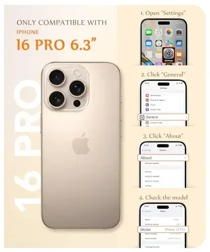 Чехол GVIEWIN Marble для iPhone 16 Pro, совместим с MagSafe, [с защитой экрана и камеры], ударопрочный, с магнитным креплением, для женщин (Dreamland River/фиолетовый) - 2