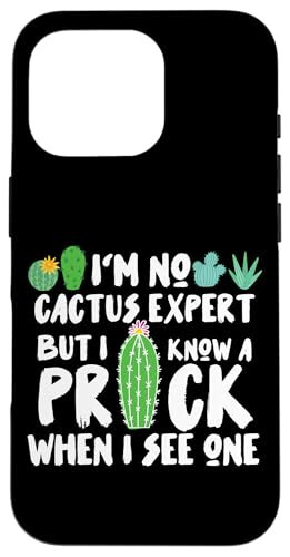 Чехол iPhone 16 Pro I'm No Cactus Expert But I Know A Prick When I See One - 1