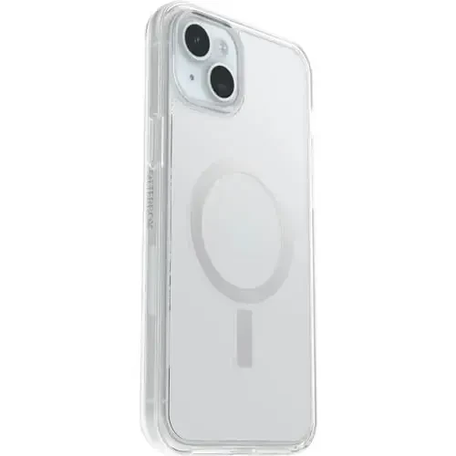 Чехол OtterBox Symmetry Series для iPhone 15 Plus и iPhone 14 Plus - (прозрачный), защелкивается к MagSafe, очень стильный, поднятые края защищают камеру и экран (поставляется в полиэтиленовом пакете) - 3
