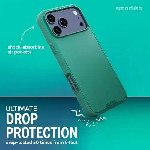 Чехол Smartish® для iPhone 17 Pro Max с MagSafe — Gripmunk Magnetic Slim Case [Легкий + Защитный] Тонкий чехол с подкладкой из микрофибры для Apple iPhone 17 Pro Max — So Jaded - 2