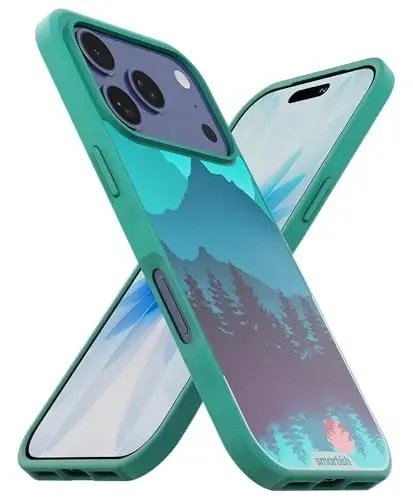 Чехол Smartish® для iPhone 17 Pro с поддержкой MagSafe — магнитный тонкий чехол Gripmunk [легкий + защитный] с подкладкой из микрофибры для Apple iPhone 17 Pro — Moving Mountains - 5