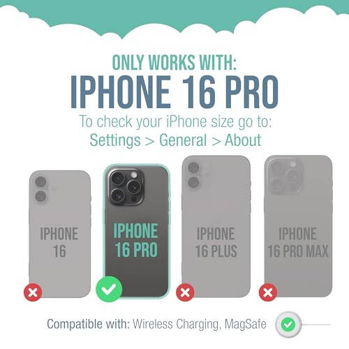 Чехол Smartish® iPhone 16 Pro Magnetic - Gripmunk совместим с MagSafe [легкий + защитный] тонкий и тонкий чехол с захватом с микрофибровой подкладкой для Apple iPhone 16 Pro - Black Tie Affair - 5