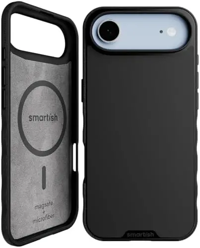 Чехол Smartish® iPhone Air MagSafe - Gripmunk Magnetic Slim Case [Легкий + Защитный] Тонкий чехол с микрофиброй для Apple iPhone Air - Black Tie Affair - 6