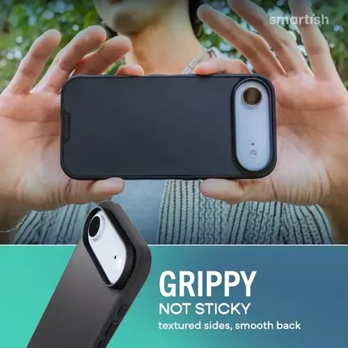 Чехол Smartish® iPhone Air MagSafe - Gripmunk Magnetic Slim Case [Легкий + Защитный] Тонкий чехол с микрофиброй для Apple iPhone Air - Black Tie Affair - 8