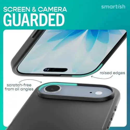 Чехол Smartish® iPhone Air MagSafe - Gripmunk Magnetic Slim Case [Легкий + Защитный] Тонкий чехол с микрофиброй для Apple iPhone Air - Black Tie Affair - 5
