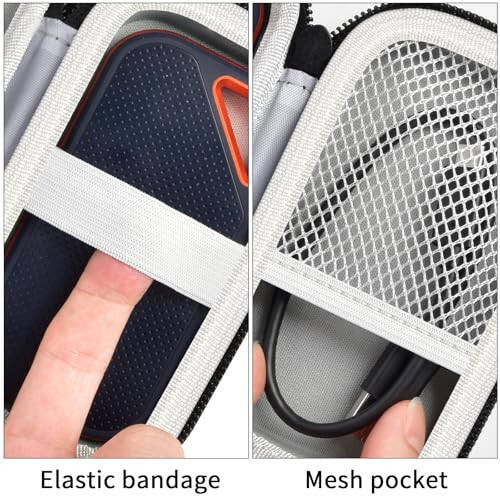 Чехол, совместимый с Anker для PowerCore 10000 Portable Charger 10000mAh Power Bank. Держатель для хранения зарядного устройства аккумулятора для Anker Nano Power Bank (только коробка) - черный - 5