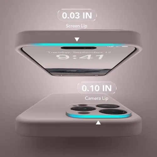 Чехол SuydanBox Magnetic для iPhone 14 Pro, совместимый с MagSafe, [Полная защита камеры] [Защитное стекло] Силиконовый противоударный защитный чехол для телефона для iPhone 14 Pro 6.1