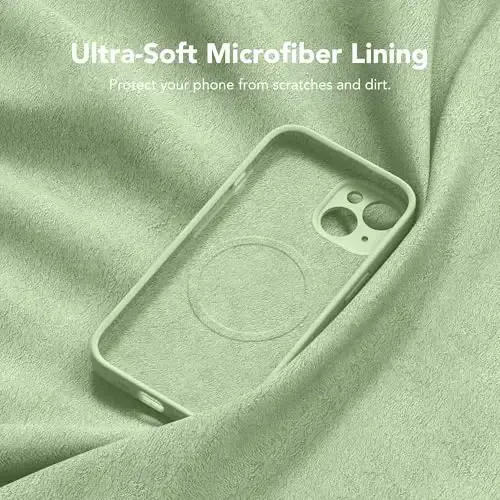 Чехол SuydanBox Magnetic для iPhone 15, совместимый с MagSafe, [2 защитных экрана + полная защита камеры], защитный силиконовый противоударный чехол для iPhone 15 6.1, маття - MODAZONE (1)